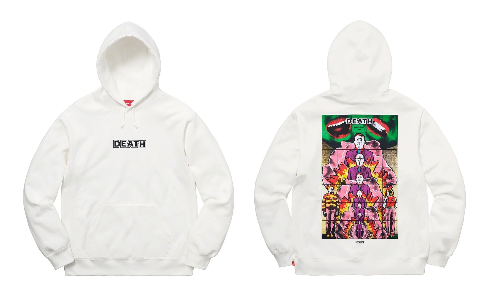 Gilbert & George/Supreme DEATH Hooded Sweatshirt